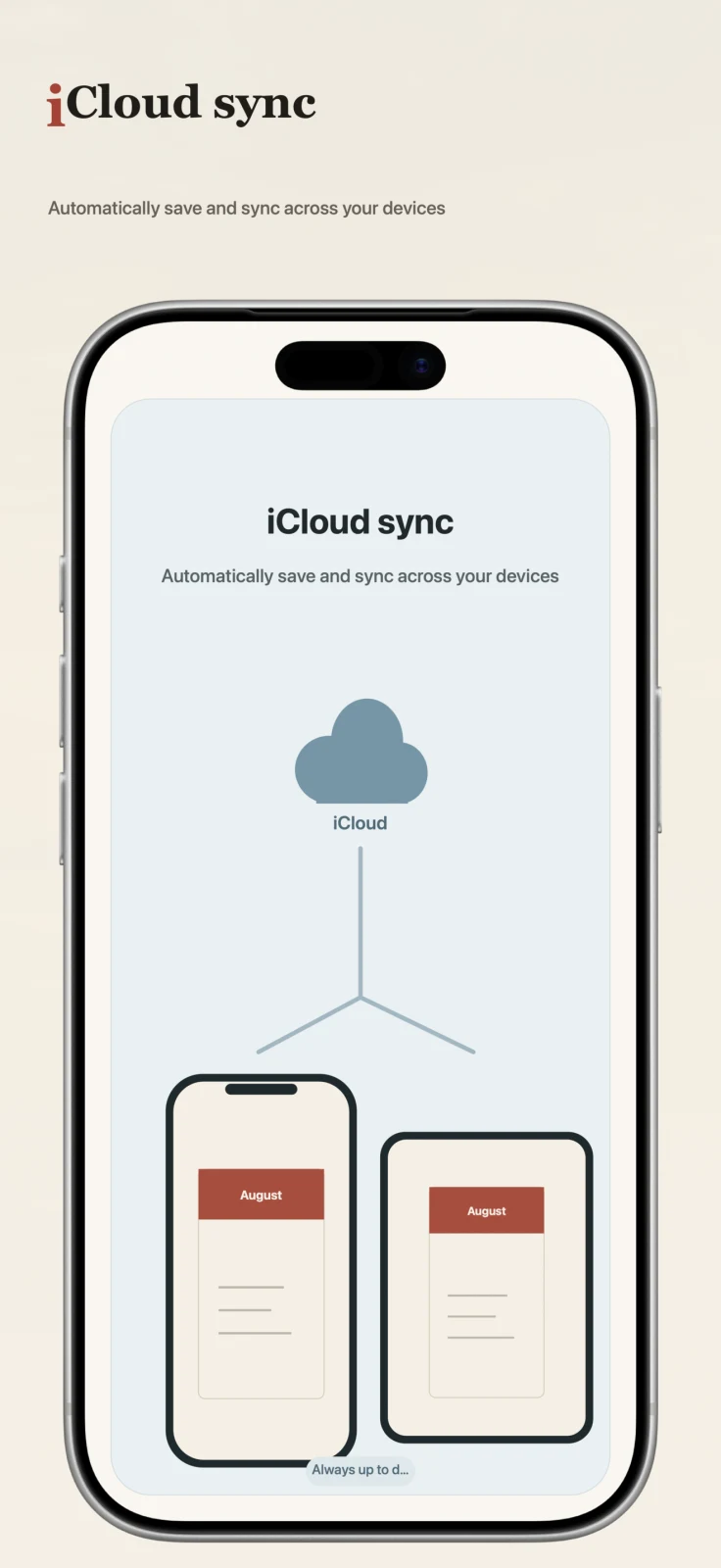 Sync through your private iCloud database